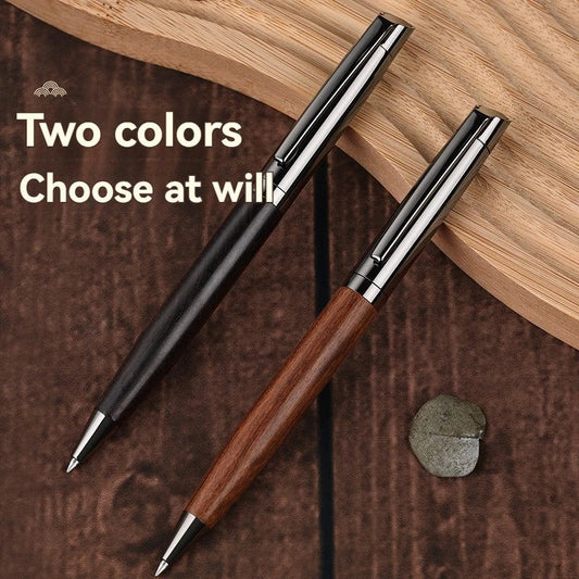 قلم حبر خشبي معدني فاخر مع بوكس