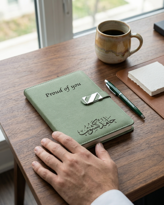 طقم دفتر مع قلم